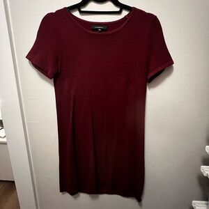 Women's Burgundy Short Sleeve Top
